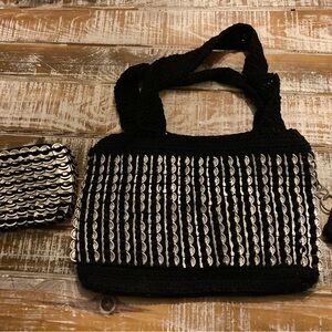 Unique Black and Silver Women's Bag